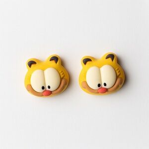Cute Cartoon Cat Stud Earrings Yellow Cat Face Earrings Kawaii Animal Jewelry
